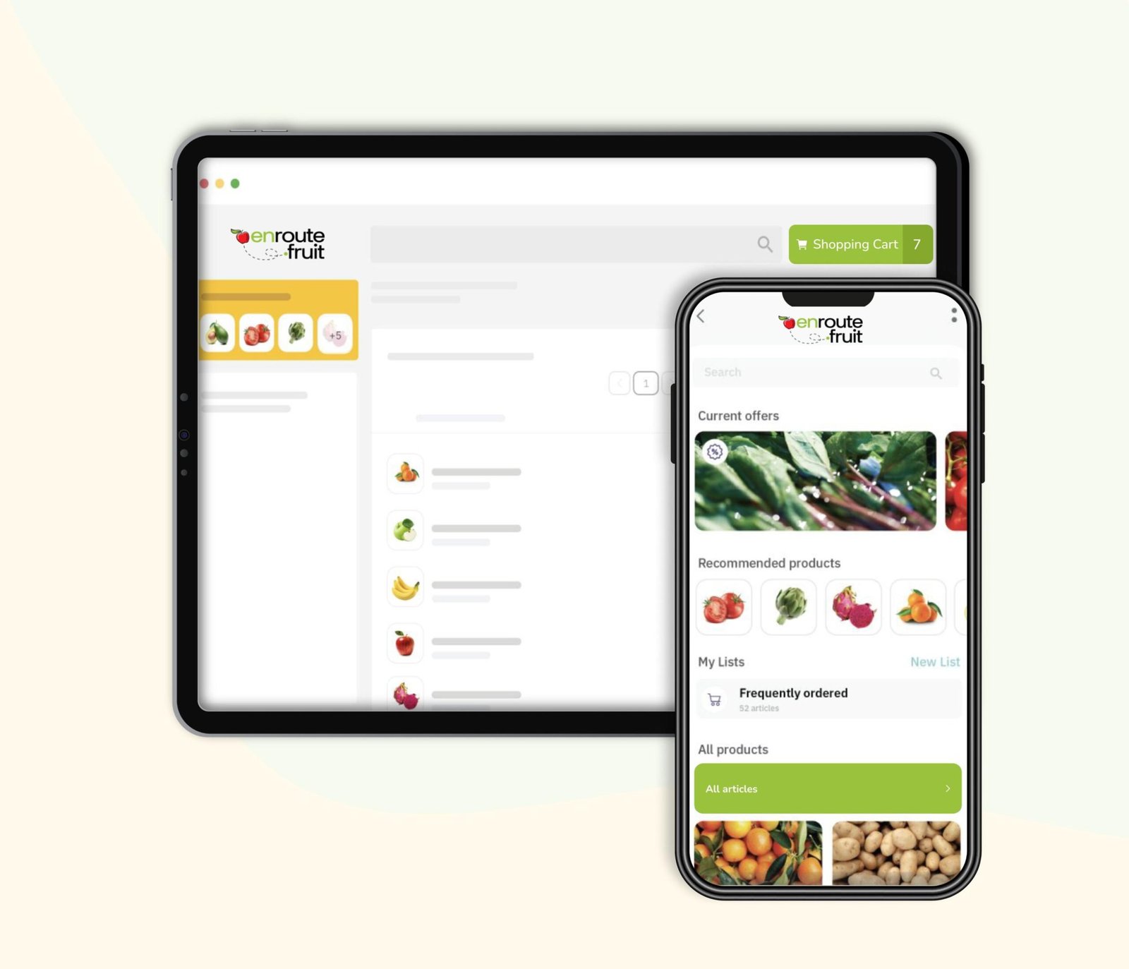 Fruit & Veg Wholesale shop app for London retailers